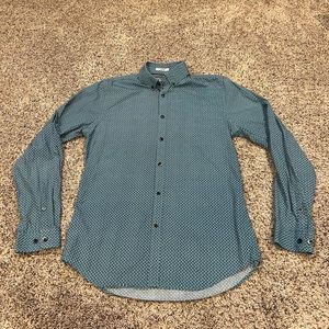Express Fitted Long Sleeve Dress Shirt